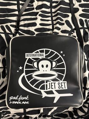Paul Frank Black and White 'International Jet Set' PAN AM Messenger Bag